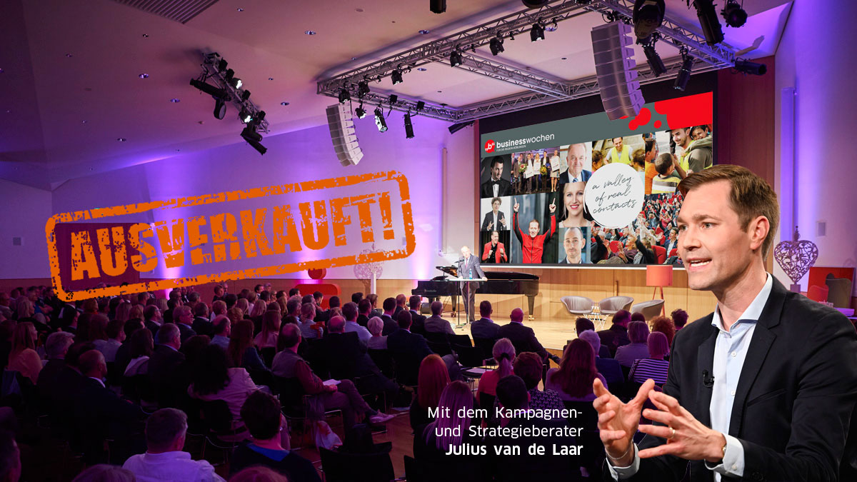 Auftaktveranstaltung der Businesswochen | Bild van de Laar: photographie markus hertrich | www.markushertrich.de
