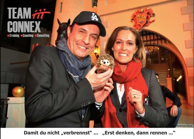 PeterSchilling MarionRosenkranz mit TEAM CONNNEX Igel
