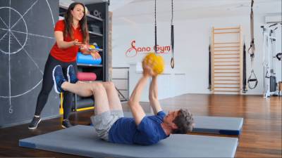 Sanogym Inhaberin Jennifer Knöller im Gespräch mit Volker Siegle